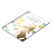 Sie sind etwas Magisches Gold Unicorn Notizblock (Linke Seite)
