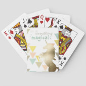 Sie sind etwas Magisches Gold Unicorn Spielkarten (Rückseite)