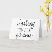 ** SIE SIND FABULOUS** LIEBE CARD FÜR JEDEM ANLASS KARTE (Gelbe Blume)