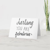 ** SIE SIND FABULOUS** LIEBE CARD FÜR JEDEM ANLASS KARTE (Vorderseite)