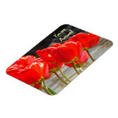 Sie sind fantastisch! Magnet rote Tulpe-Blumen (Linke Seite)