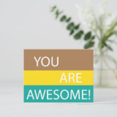 Sie sind fantastisch postkarte (Stehend Vorderseite)