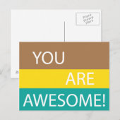 Sie sind fantastisch postkarte (Vorne/Hinten)