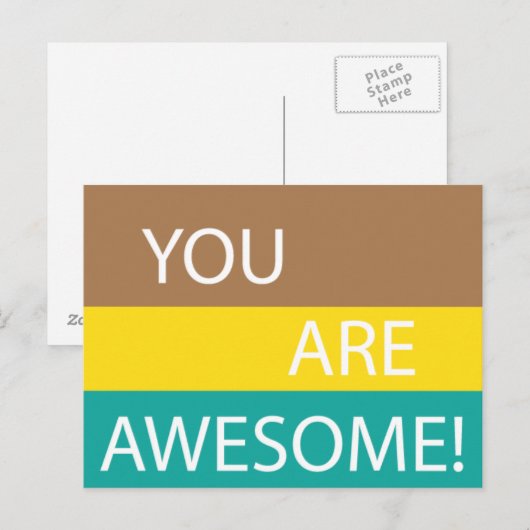 Sie sind fantastisch postkarte (Vorne/Hinten)