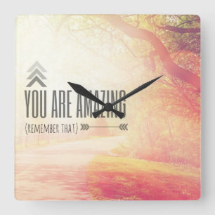 Sie sind fantastisch quadratische wanduhr