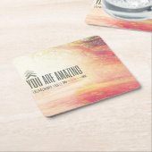 Sie sind fantastisch rechteckiger pappuntersetzer (angewinkelt)