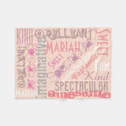 Sie sind fantastische personalisierte fleecedecke (Vorderseite (Horizontal))