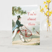 Sie sind fast dort Fußgänger Hobbyfahrrad Karte (Gelbe Blume)