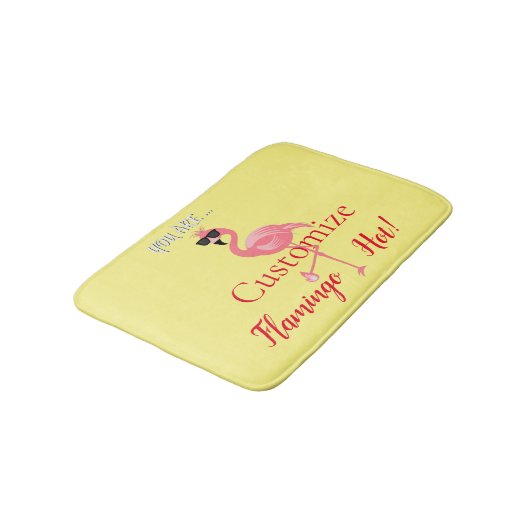 Sie sind Flamingo Hot Thunder_Cove Badematte (Schrägansicht)