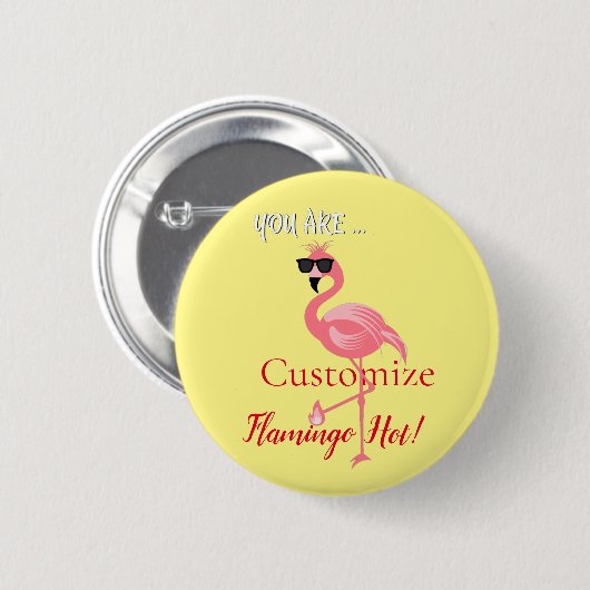 Sie sind Flamingo Hot Thunder_Cove Button (Vorne & Hinten)