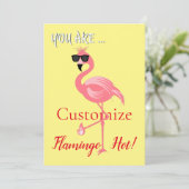 Sie sind Flamingo Hot Thunder_Cove Einladung (Stehend Vorderseite)