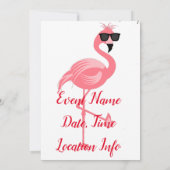 Sie sind Flamingo Hot Thunder_Cove Einladung (Rückseite)