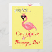 Sie sind Flamingo Hot Thunder_Cove Einladung (Vorne/Hinten)