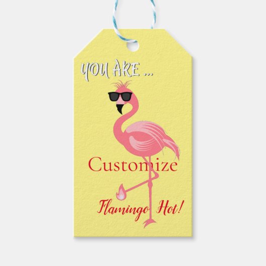 Sie sind Flamingo Hot Thunder_Cove Geschenkanhänger (Vorderseite)