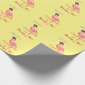Sie sind Flamingo Hot Thunder_Cove Geschenkpapier (Ecke)
