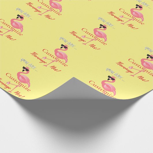 Sie sind Flamingo Hot Thunder_Cove Geschenkpapier (Ecke)