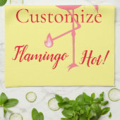 Sie sind Flamingo Hot Thunder_Cove Geschirrtuch (Gefaltet)