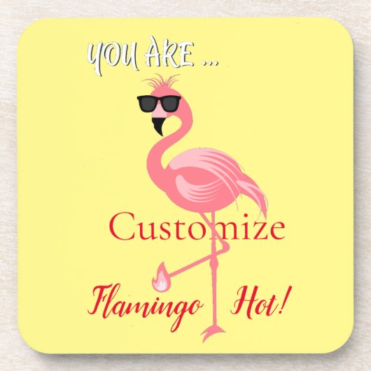 Sie sind Flamingo Hot Thunder_Cove Getränkeuntersetzer (Vorderseite)