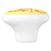 Sie sind Flamingo Hot Thunder_Cove Keramikknauf (Seitenansicht)