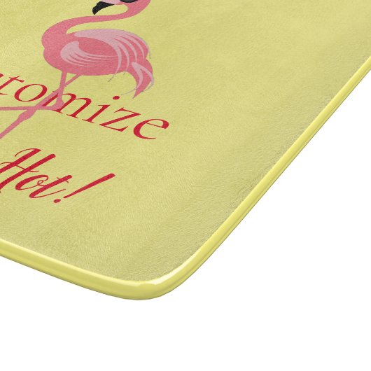 Sie sind Flamingo Hot Thunder_Cove Schneidebrett (Ecke)