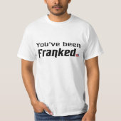 Sie sind FrankierT - Shirt gewesen (Vorderseite)