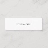 SIE SIND FÜR SELBSTSPRECHENDE Mini-Karte Nr. 1 ANG Mini Visitenkarte (Vorderseite)