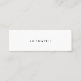 SIE SIND FÜR SELBSTSPRECHENDE Mini-Karte Nr. 1 ANG Mini Visitenkarte