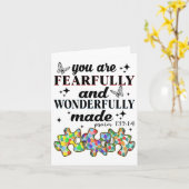 Sie sind furchtbar und wunderbar gemacht karte (Gelbe Blume)