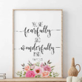 Sie sind furchtbar und wunderbar, Psalm 139:14 Poster