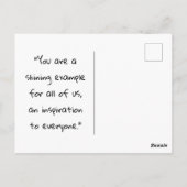 Sie sind furchtbar und wunderbar, Psalm 139:14 Postkarte (Rückseite)