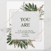 Sie sind (Gedicht) Satinpapier (Vorderseite)