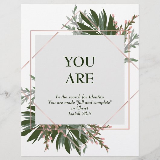 Sie sind (Gedicht) Satinpapier (Vorderseite)