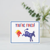 Sie sind gefestigte demokratische Niederlagen gege Postkarte (Stehend Vorderseite)