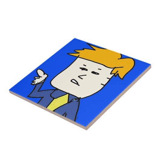 Sie sind gefeuert Cartoon Junge Fliese (Seite)