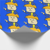 Sie sind gefeuert Cartoon Junge Geschenkpapier (Ecke)