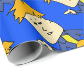 Sie sind gefeuert Cartoon Junge Geschenkpapier (Rolleneckpunkt)