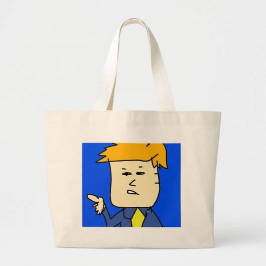 Sie sind gefeuert Cartoon Junge Jumbo Stoffbeutel (Vorne)