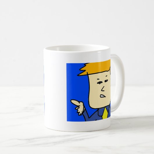 Sie sind gefeuert Cartoon Junge Kaffeetasse (VorderseiteRechts)