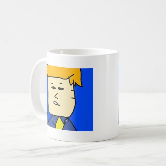 Sie sind gefeuert Cartoon Junge Kaffeetasse (Vorderseite Links)
