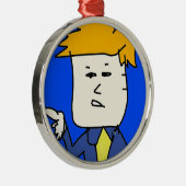 Sie sind gefeuert Cartoon Junge Ornament Aus Metall (Rechts)