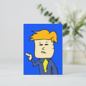 Sie sind gefeuert Cartoon Junge Postkarte (Stehend Vorderseite)