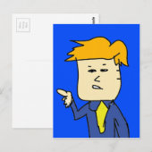 Sie sind gefeuert Cartoon Junge Postkarte (Vorne/Hinten)