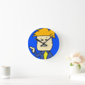 Sie sind gefeuert Cartoon Junge Runde Wanduhr (Zuhause)