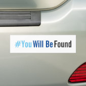 Sie sind gefundener Autoaufkleber (Auf Auto)