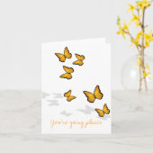 Sie sind gehende Plätze Karte (Gelbe Blume)