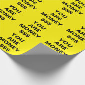 Sie sind Geld Inspiration Geschenkpapier (Ecke)