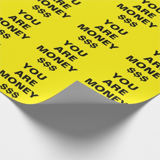 Sie sind Geld Inspiration Geschenkpapier (Ecke)