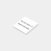 Sie sind geliebt - Custom Affirmation Sticky Hinwe Post-it Klebezettel (angewinkelt)