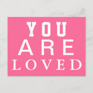 Sie sind geliebt - Inspiriert - motivieren - ermut Postkarte