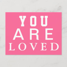Sie sind geliebt - Inspiriert - motivieren - ermut Postkarte